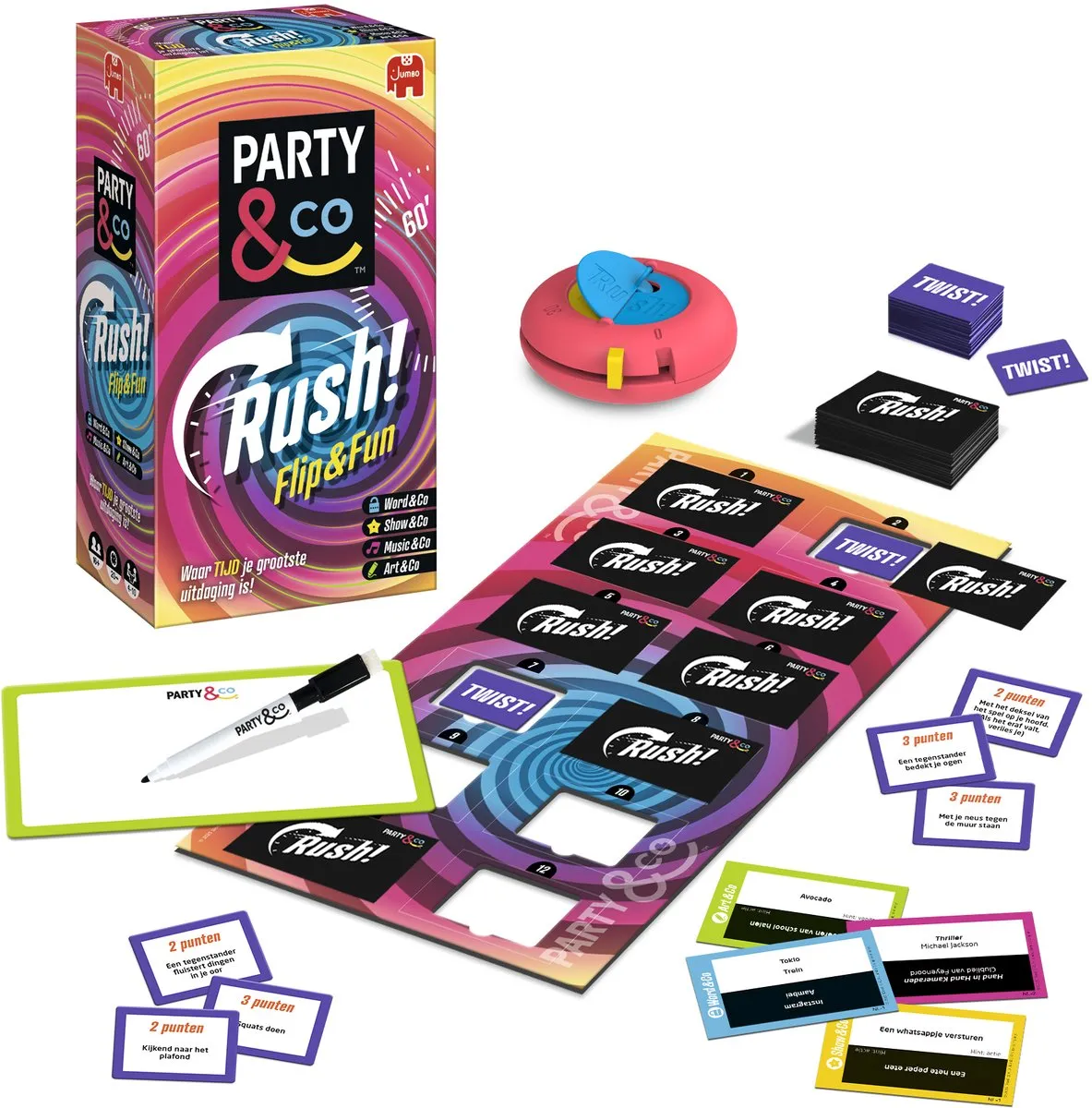 Jumbo Party & Co. Rush Partyspel - 4-6 Spelers - afbeelding 6 van 6