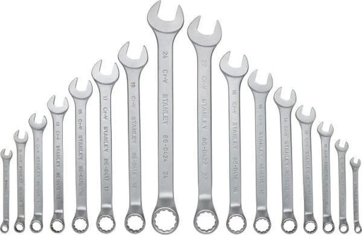 Stanley STMT1-74178 Transmodule Ringsteeksleutelset - 16-delig - Geel