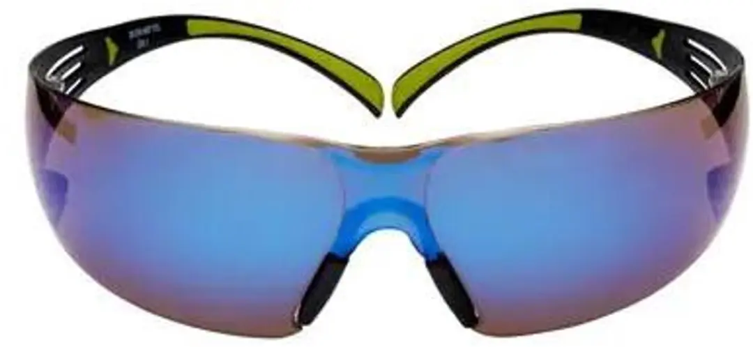 3M SF408AS-EU Veiligheidsbril - Blauw - Weerspiegelend