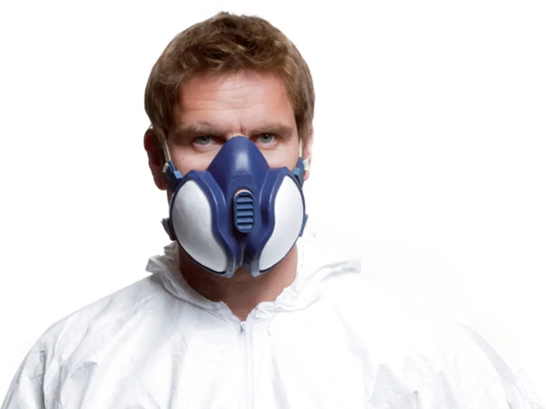 3M Mondmasker A1P2 Herbruikbaar - Blauw/Wit