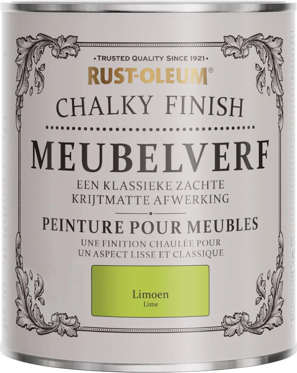 Rust-Oleum Groen Chalky Finish Meubelverf 750ml - Limoen
