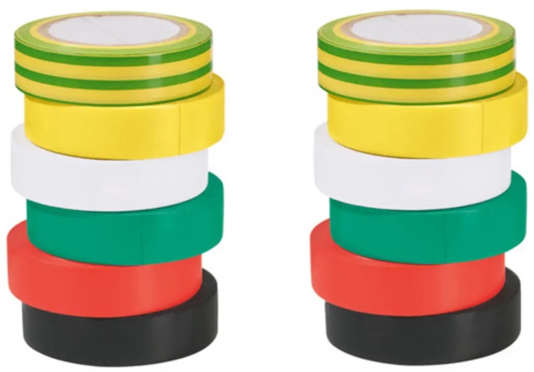 Parkside Isoleertape 12 Stuks 15mm x 8m - afbeelding 6 van 6