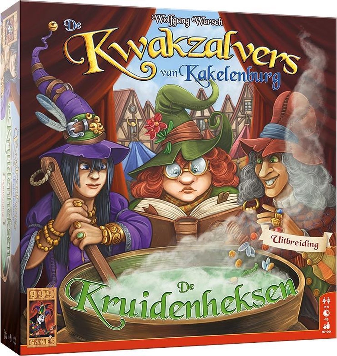 999 Games - De Kwakzalvers van Kakelenburg: De Kruidenheksen - Uitbreiding - Bordspel
