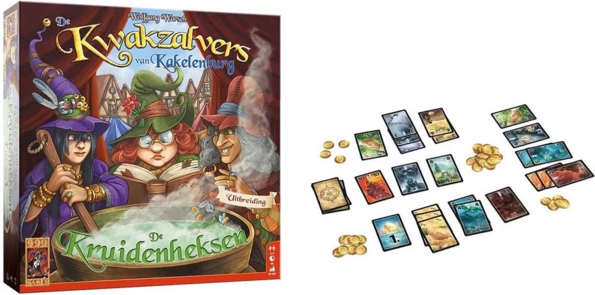 999 Games De Kwakzalvers van Kakelenburg Kruidenheksen Uitbreiding Bordspel - 999-KWA02