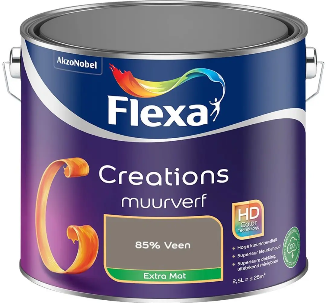 Flexa Creations Muurverf Extra Mat 85% Veen