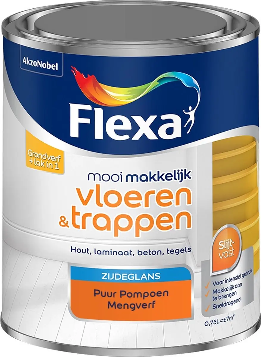 Flexa Mengverf Puur Pompoen 750ml - o.a. hout/steen