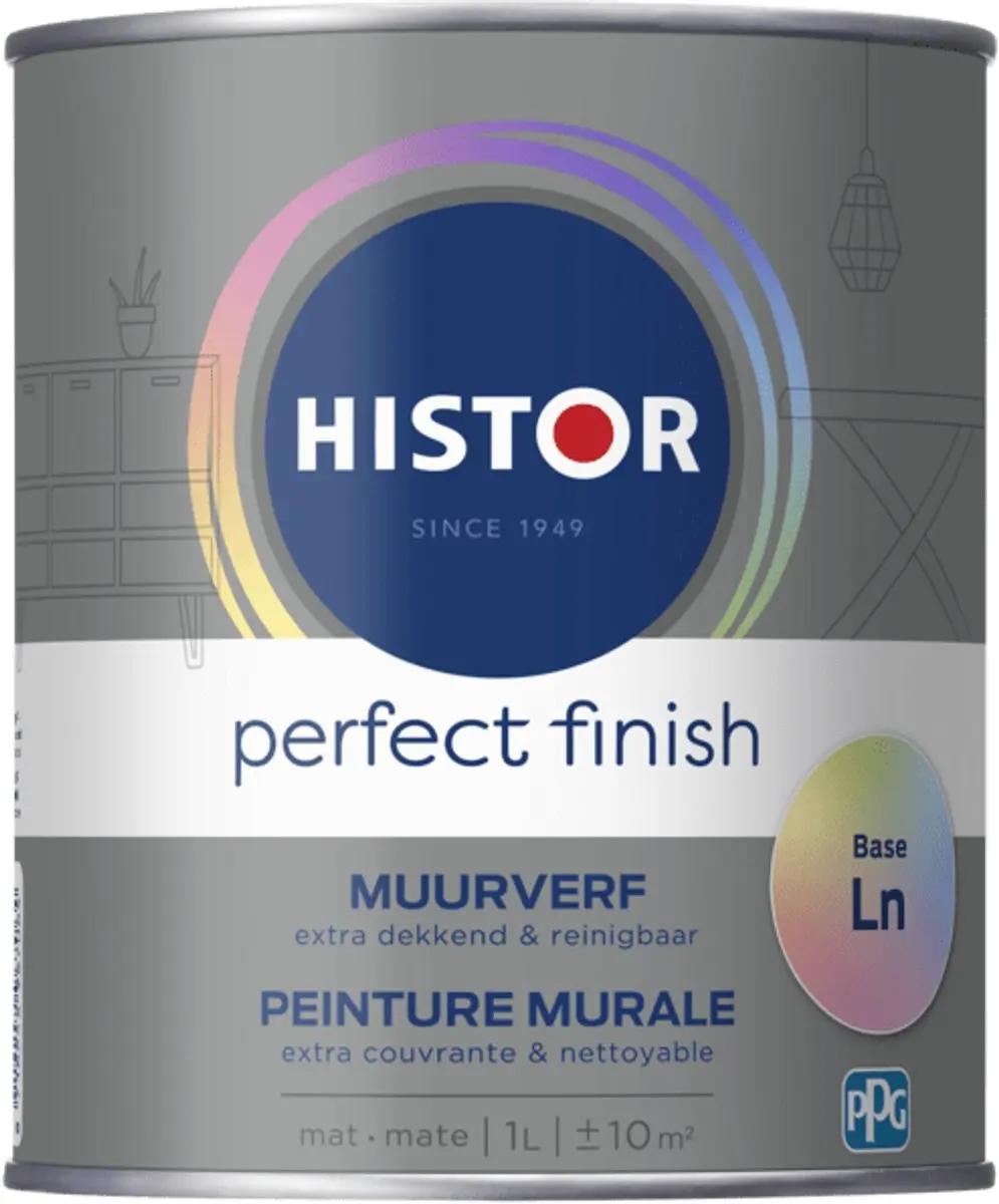 Histor Perfect Finish Muurverf Mat Wit 1L