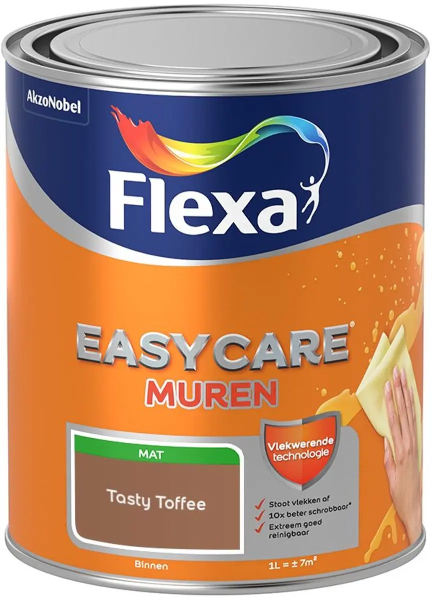 Flexa Easycare Muren Tasty Toffee Mengverf 1L