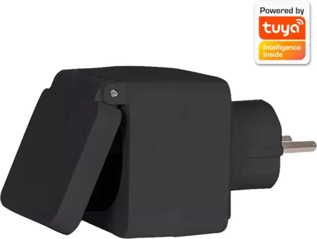 Denver PLO108 Smart Plug - Waterproof - Zwart
