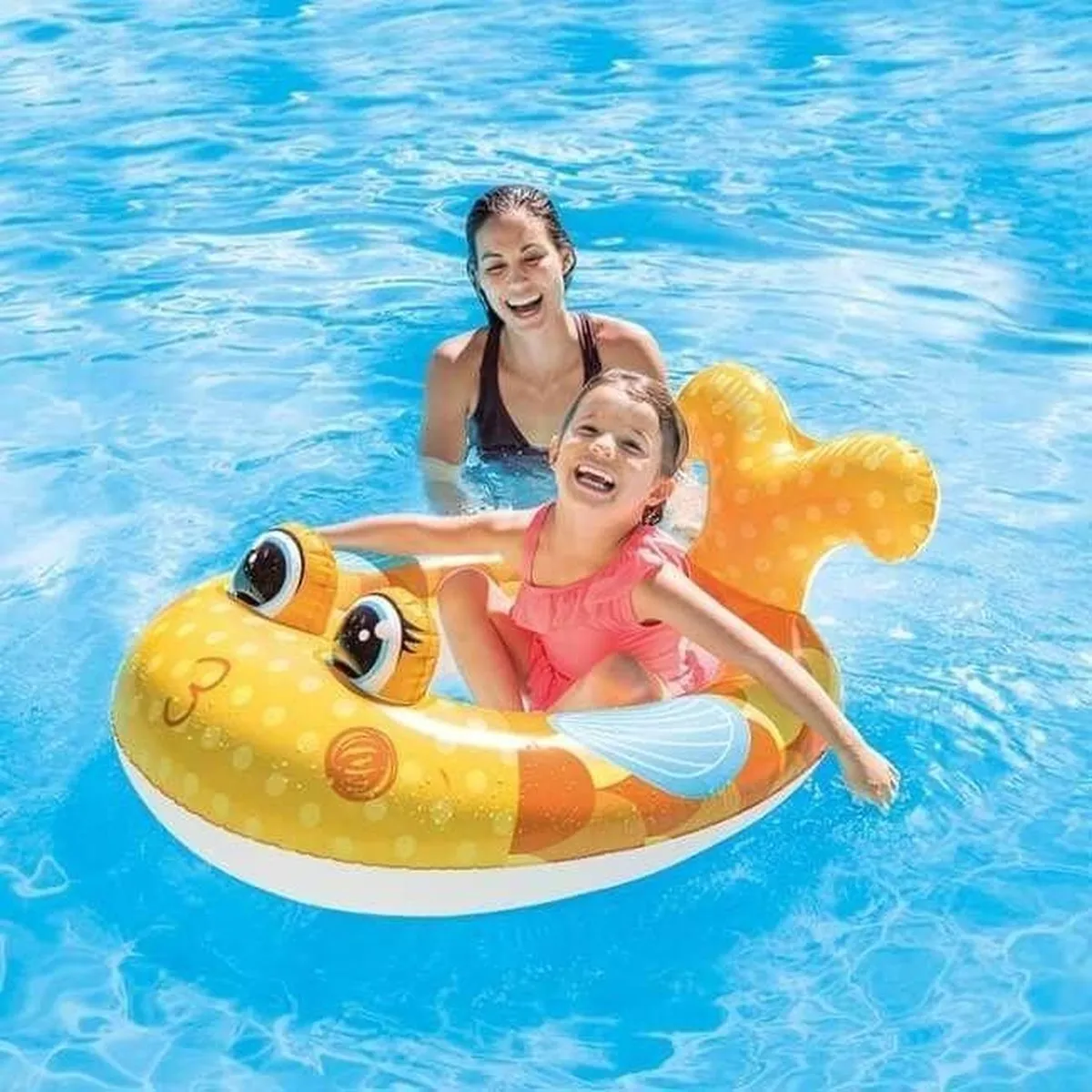 Intex Pool Cruiser Vis 117x76cm - Geel