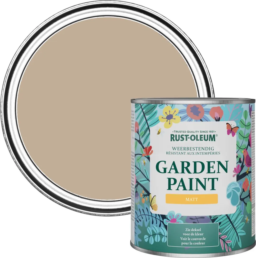 Rust-Oleum Bruin Tuinverf Matt Gezouten Karamel 750ml