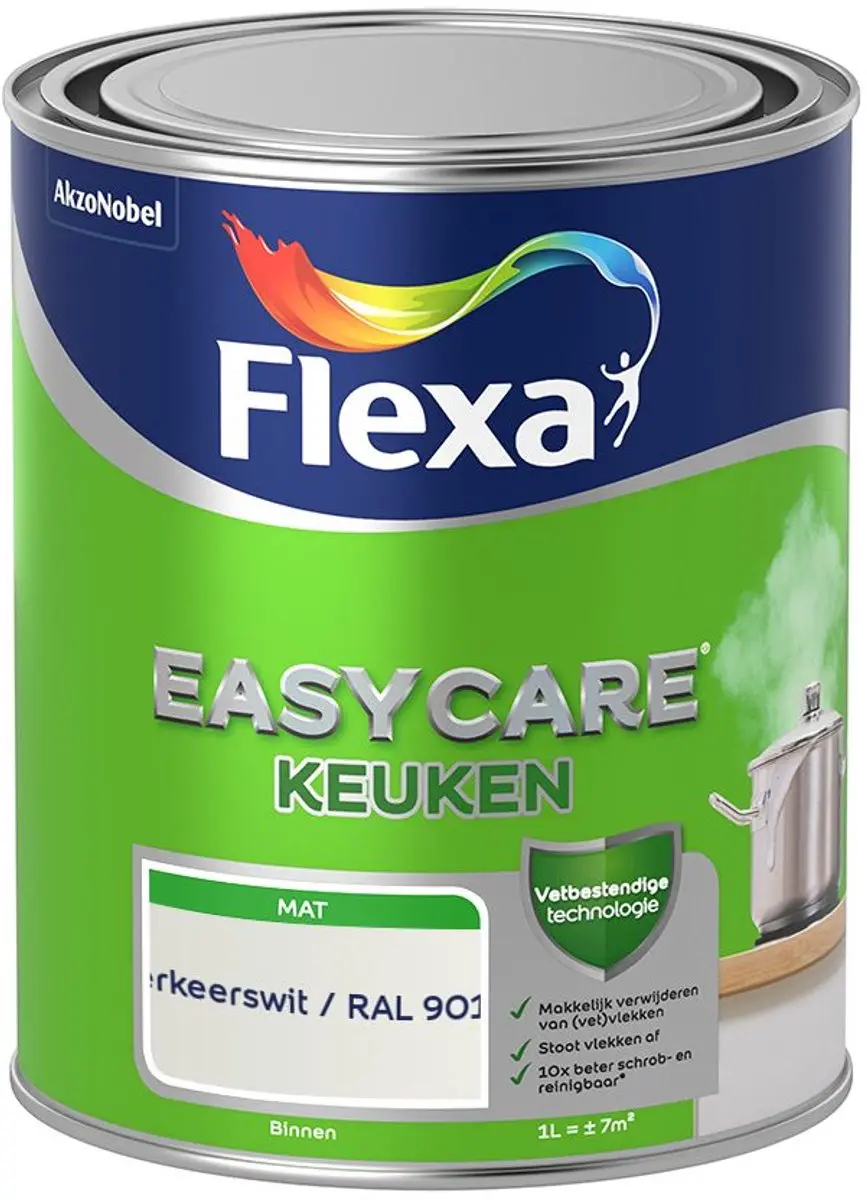 Flexa Easycare Keukenverf Verkeerswit 1L