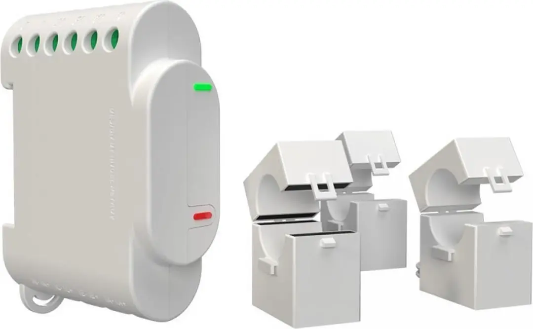 Shelly 3EM Driefasige Energiemeter 120A - Wit