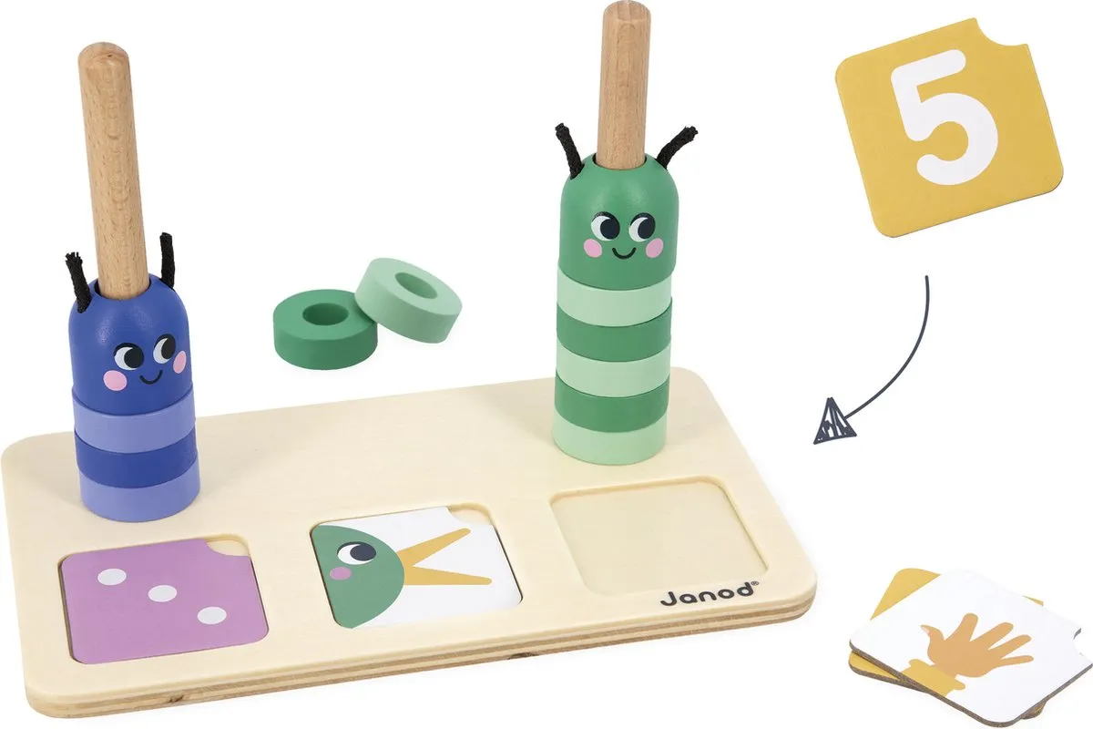 Janod Leer Tellen En Vergelijken Educatief Spel - Multikleur