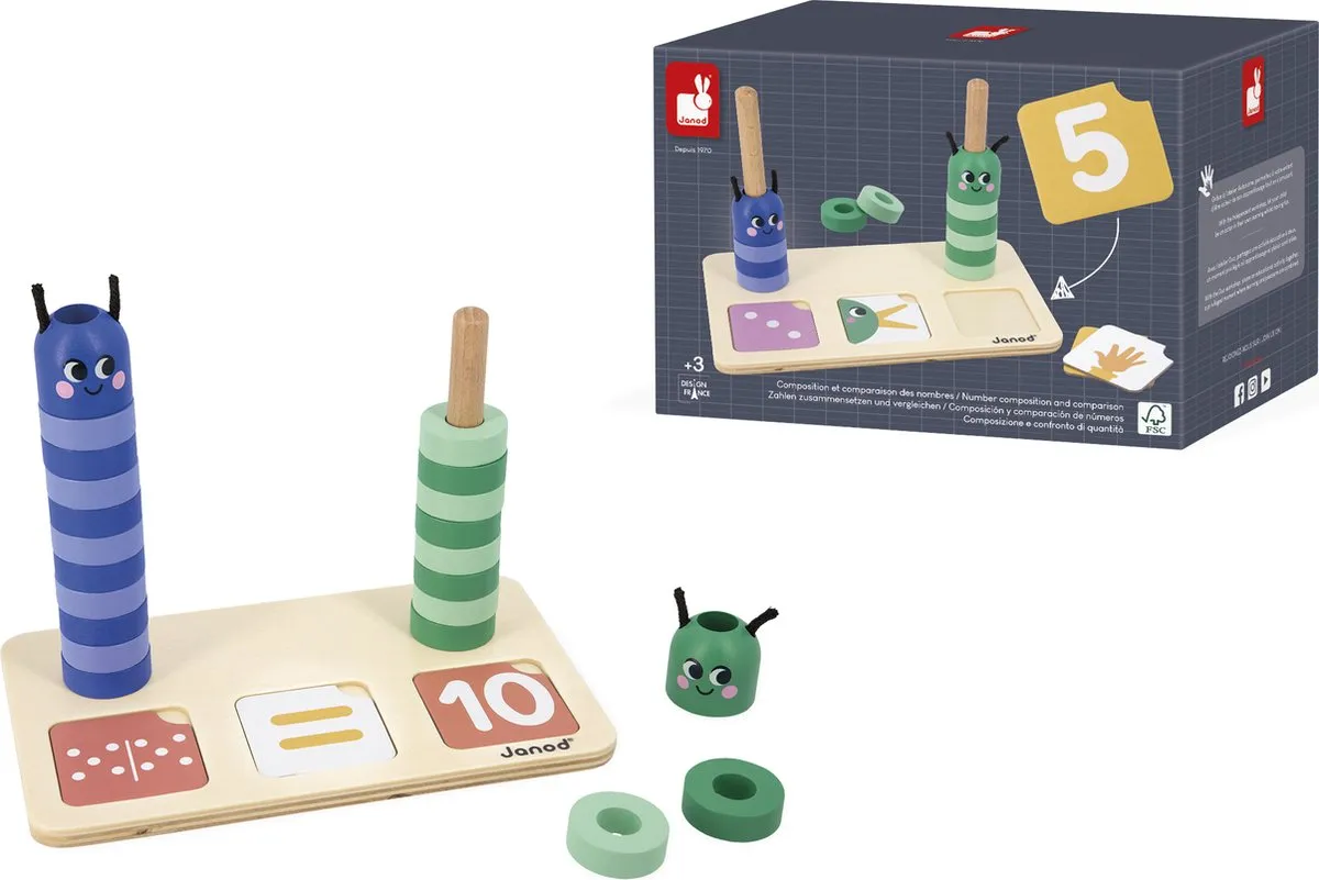 Janod Leer Tellen En Vergelijken Educatief Spel