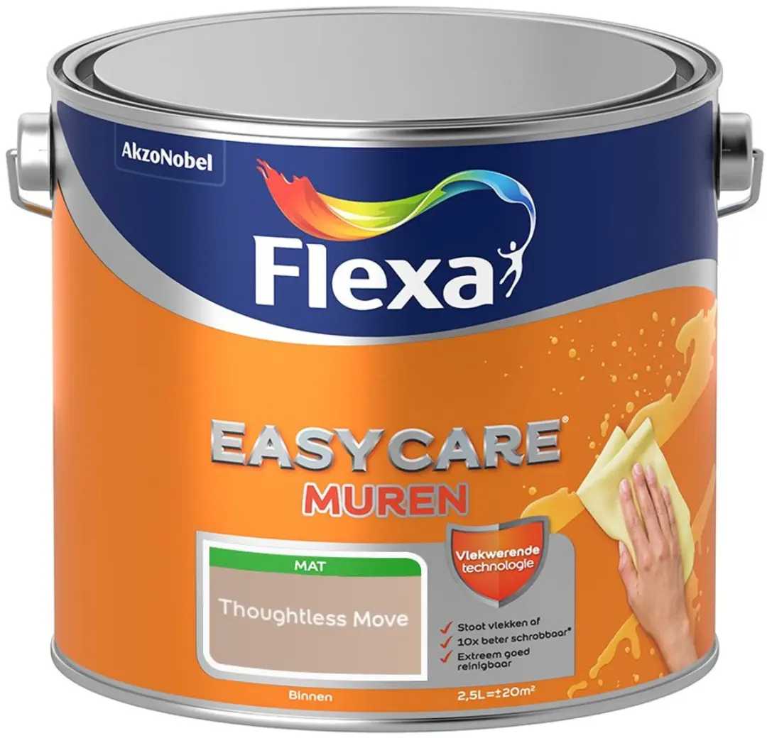 Flexa Easycare Muren Thoughtless Move Mengverf 2,5L