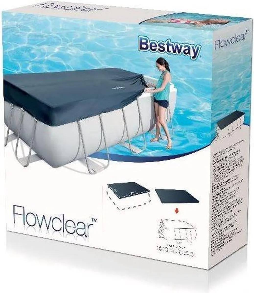 Bestway Mistral Zwembadzeil 396x185cm - Grijs