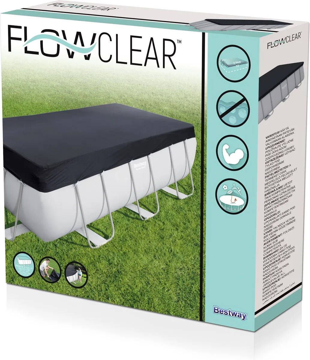 Bestway Mistral Zwembadzeil 396x185cm - Grijs