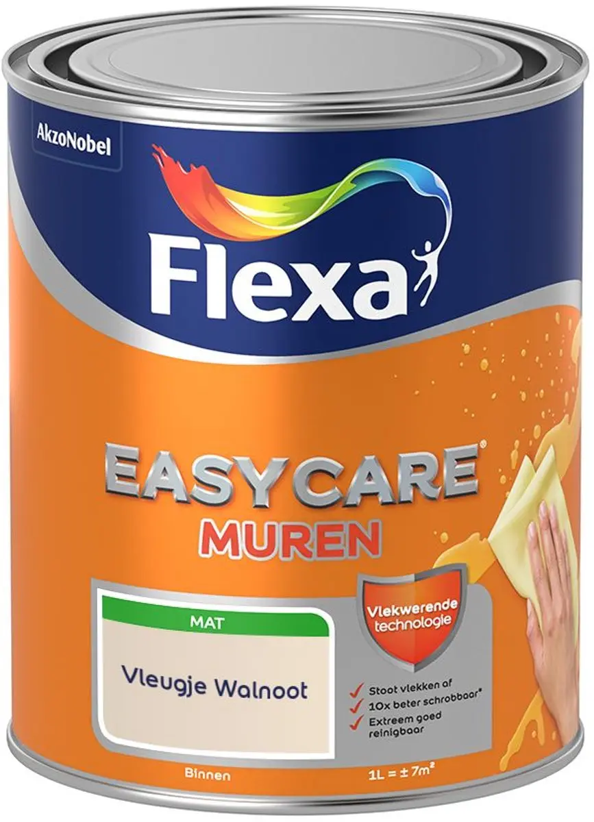 Flexa Easycare Muren Vleugje Walnoot Mengverf 1L