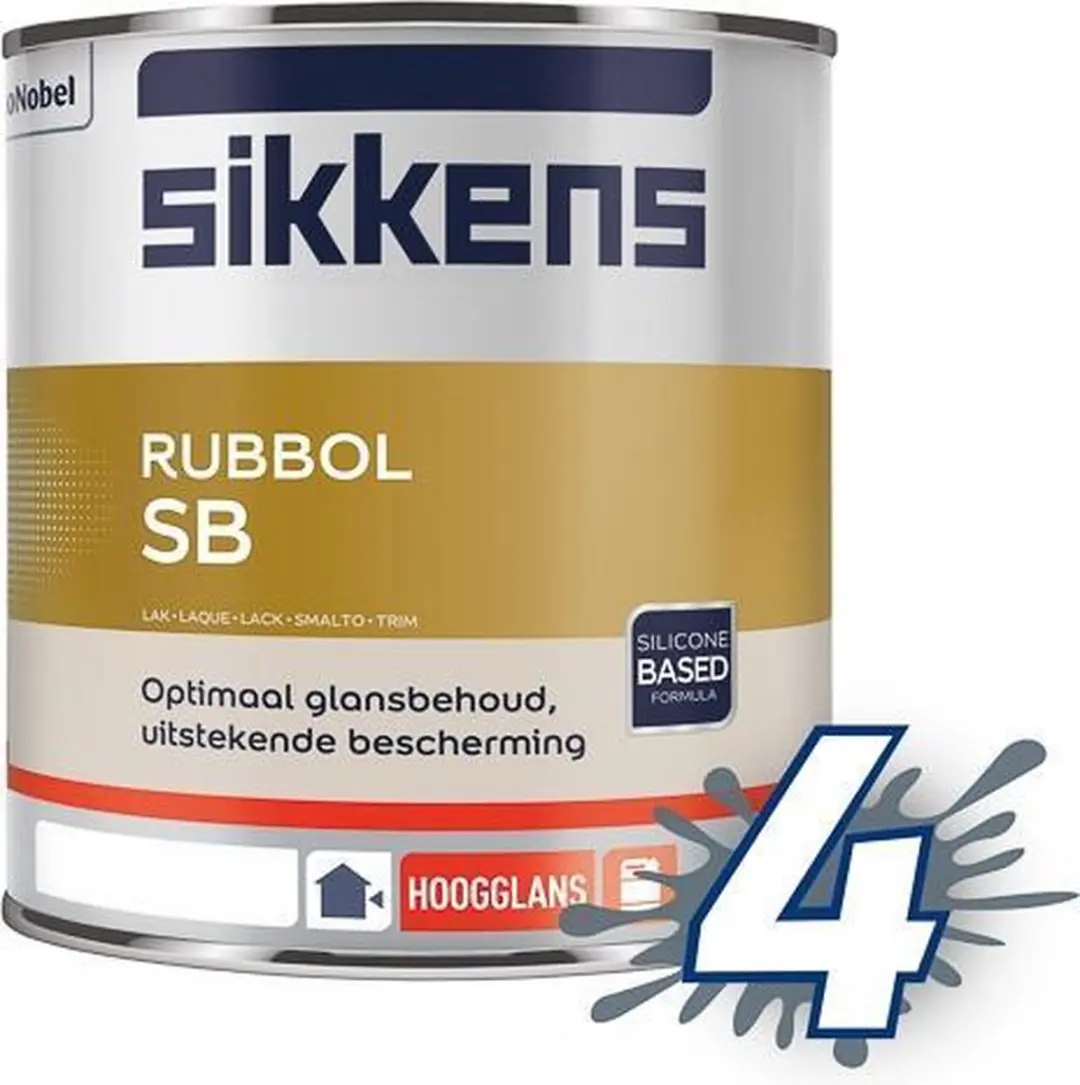 Sikkens Rubbol SB 1L Houtverf - Wit