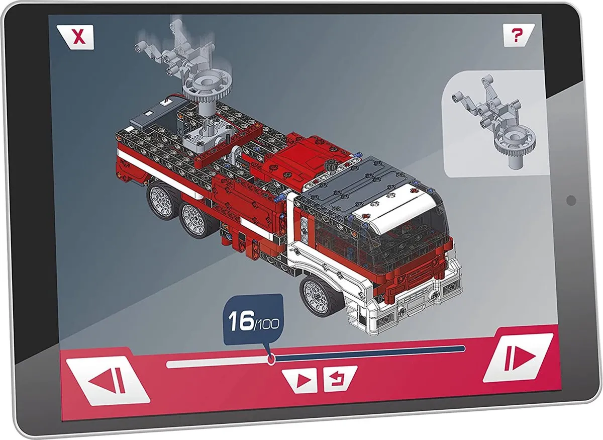 Clementoni Mechanica Brandweerwagen - 120 Onderdelen