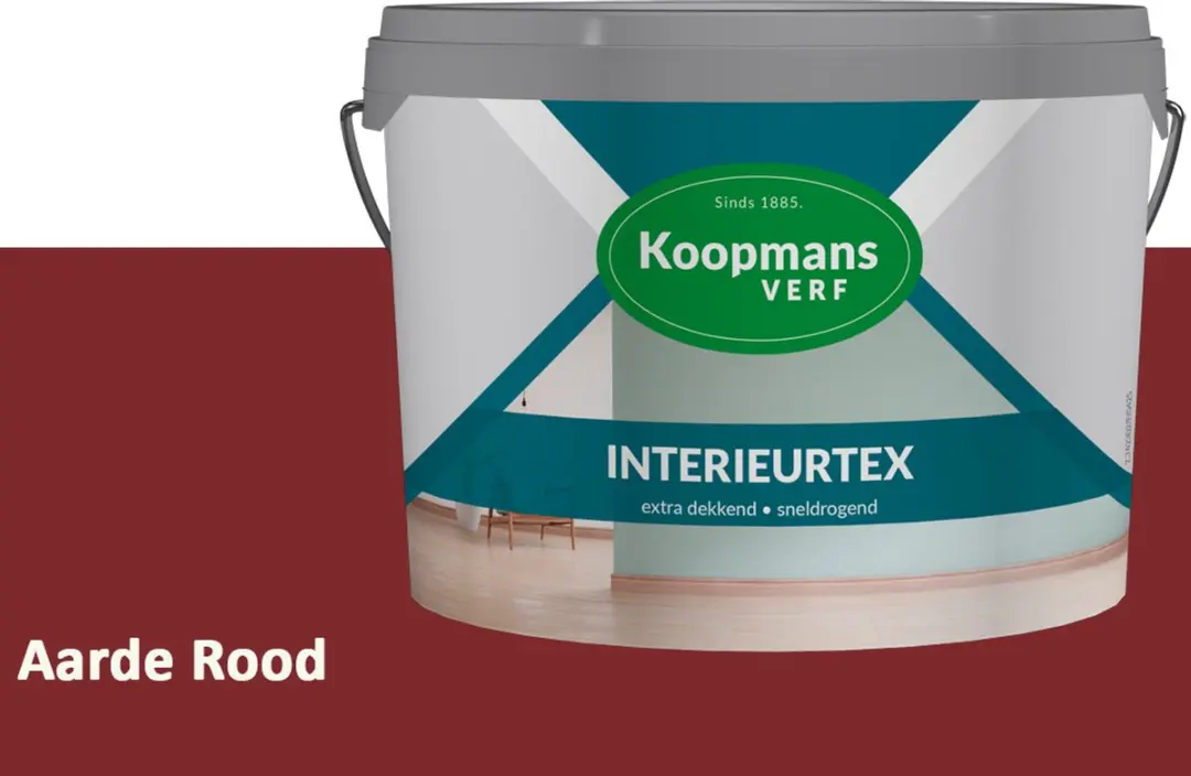 Koopmans Interieurtex Matte Muurverf Aarde Rood 7,5L
