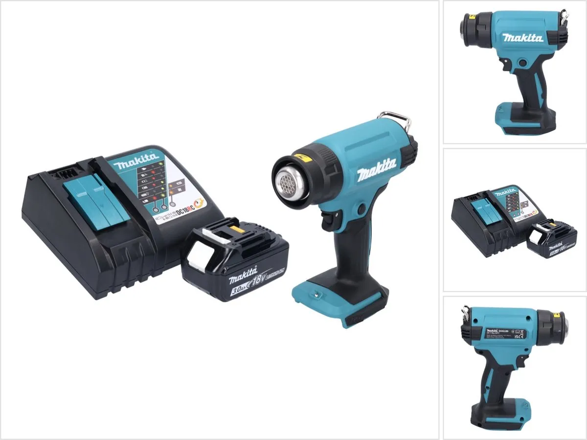 Makita DHG 180 RF1 Heteluchtpistool 18V