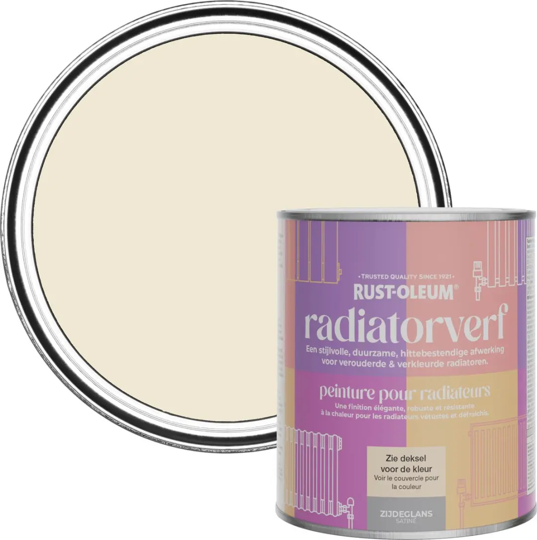 Rust-Oleum Wit Radiatorverf Zijdeglans 750ml
