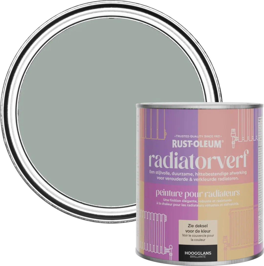 Rust-Oleum Grijs Radiatorverf Hoogglans 750ml
