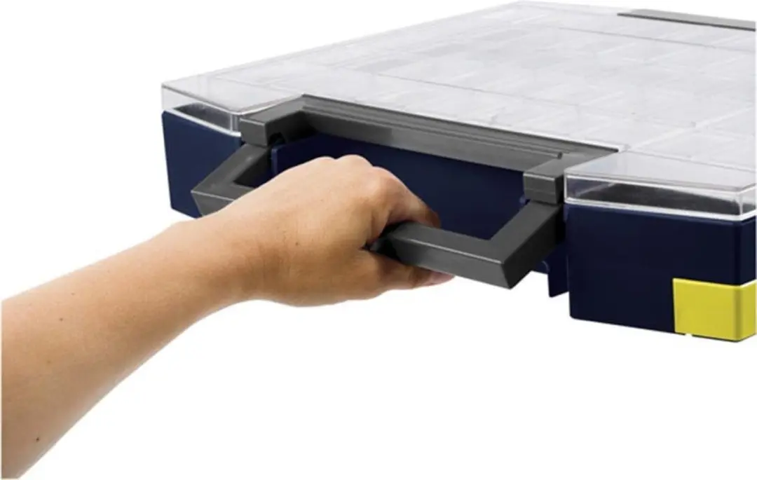 Raaco Boxxser 55 Leeg Assortimentsdoos 225x241x55mm - Donkerblauw/Transparant