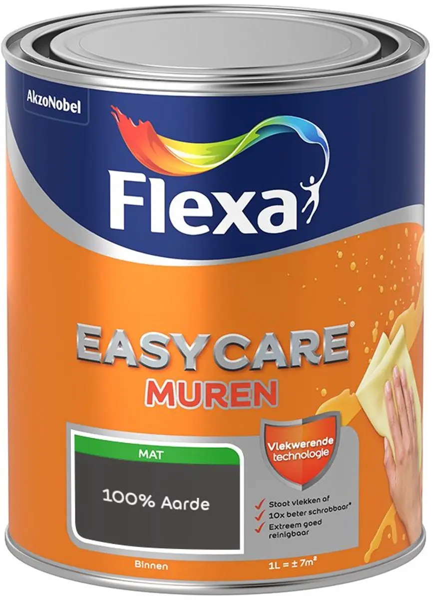 Flexa Easycare Muren Mengverf 100% Aarde 1L