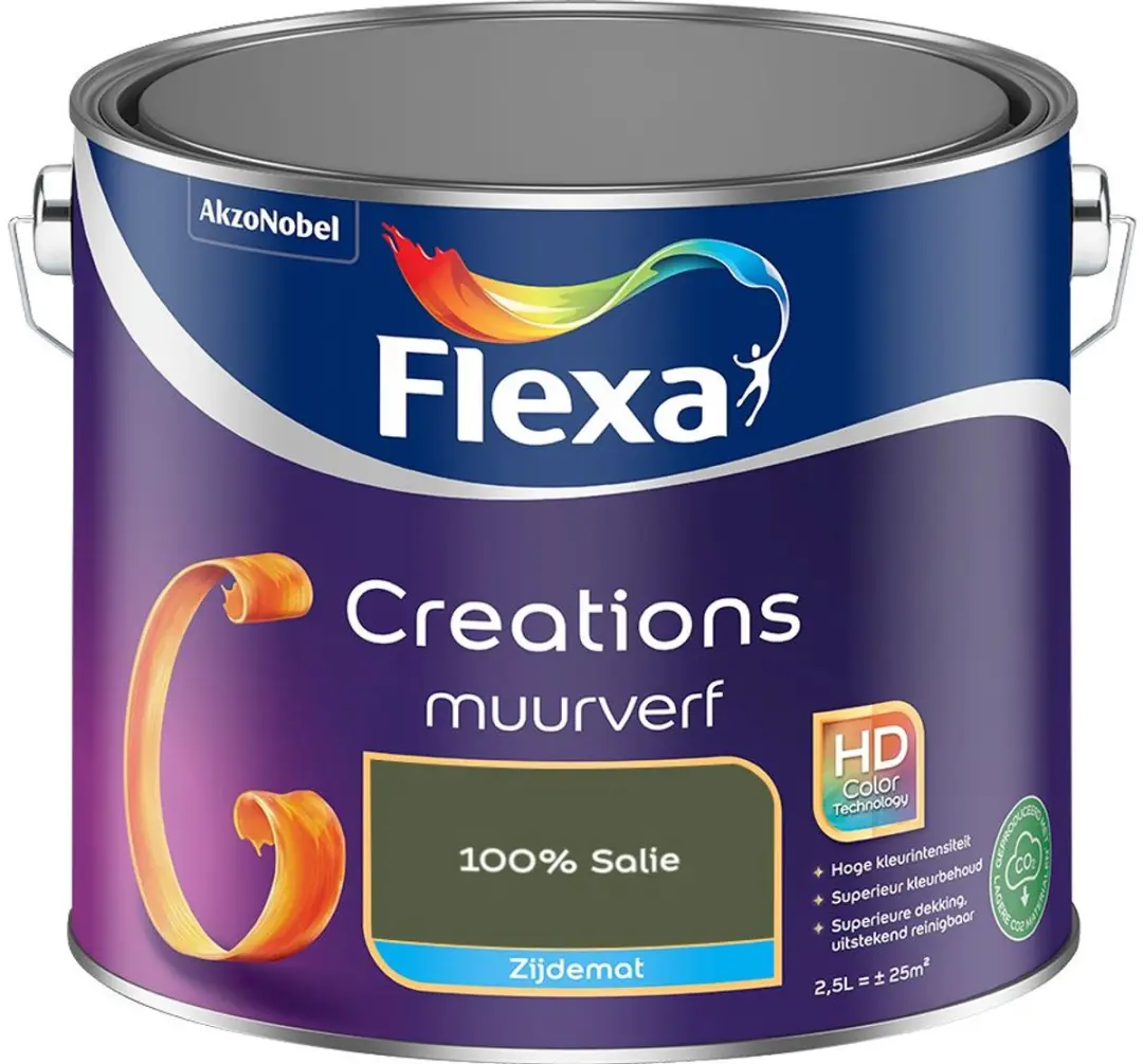 Flexa Creations Muurverf Zijdemat 100% Salie