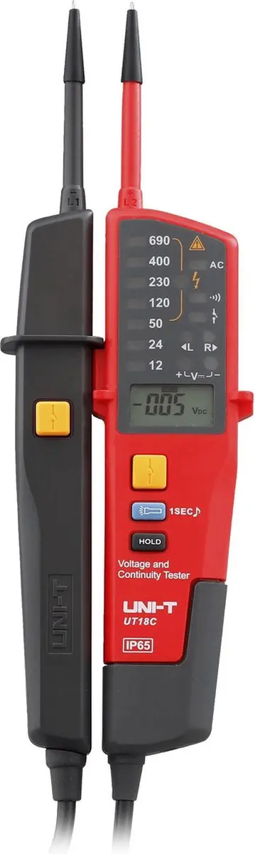 UNI-T UT18C Spannings- en doorbeltester