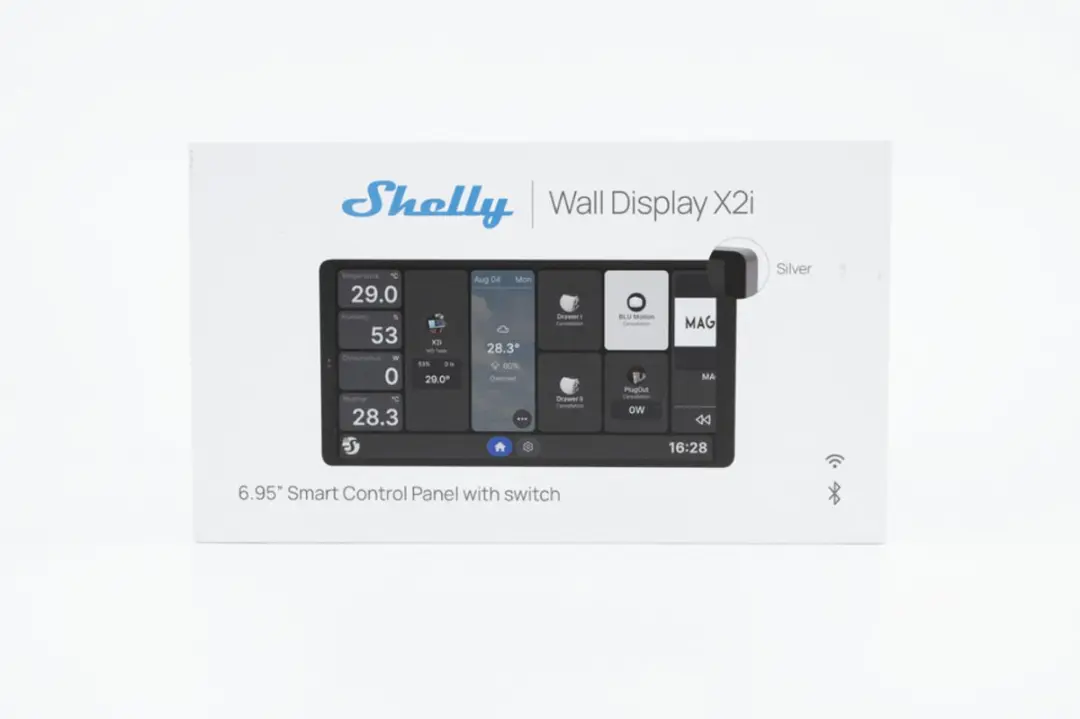 Shelly Wall Display X2i - Domotica Display - Zilver