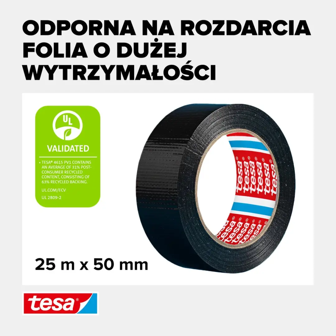 Tesa Extra Power Textieltape 1 Stuk - Zwart