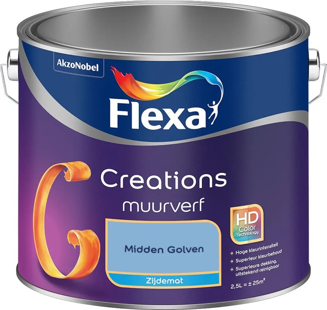 Flexa Creations Muurverf Zijdemat Midden Golven 2,5L