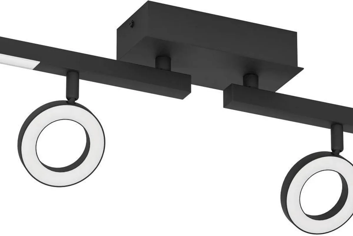 Eglo Cardillio 2 Spot LED Plafondlamp 98,5cm - Zwart
