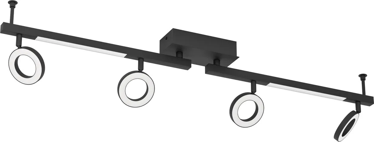 Eglo Cardillio 2 Spot LED Plafondlamp 98,5cm - Zwart