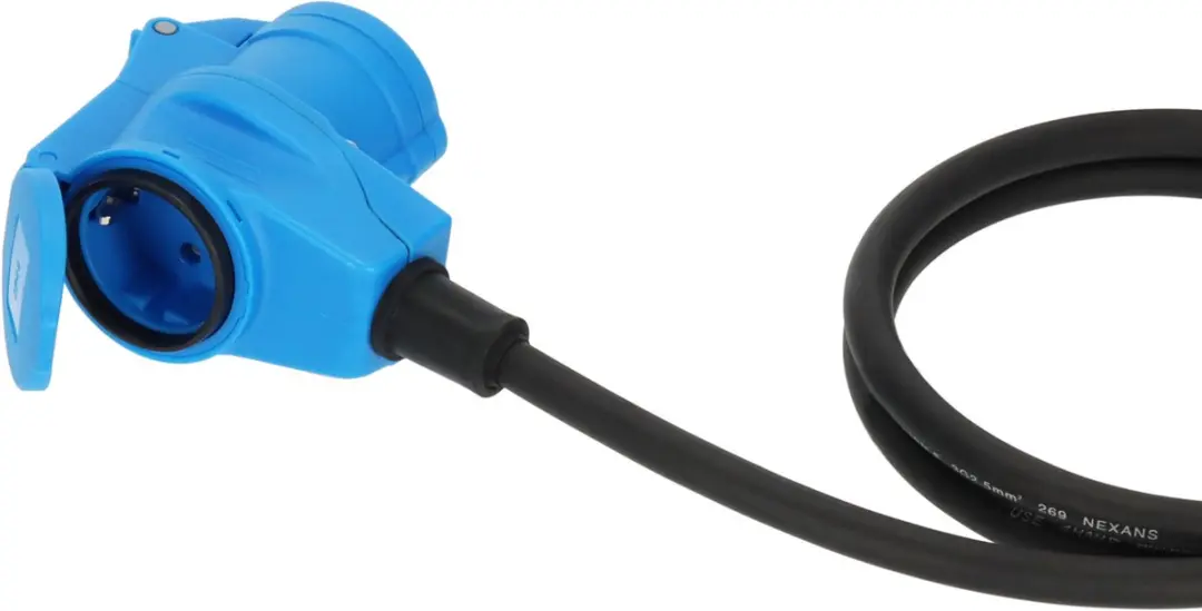 Brennenstuhl CEE Verloopkabel Camping 1,5m - 230V/16A - IP44 - Zwart
