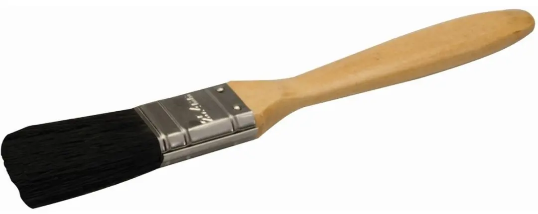 Silverline Schilderskwast 100mm - Houten handvat - Zwart