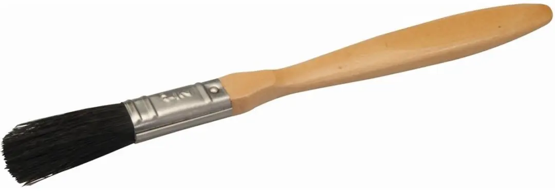Silverline Schilderskwast 100mm - Houten handvat - Zwart