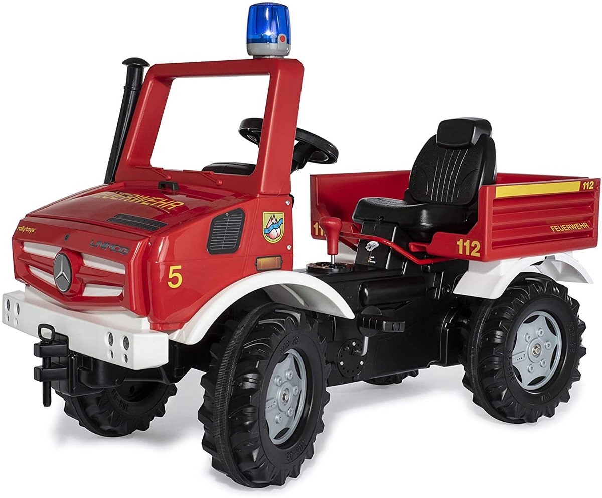 Rolly Toys RollyUnimog Fire Brandweer Trapauto - 2 versnellingen - 3-7 jaar