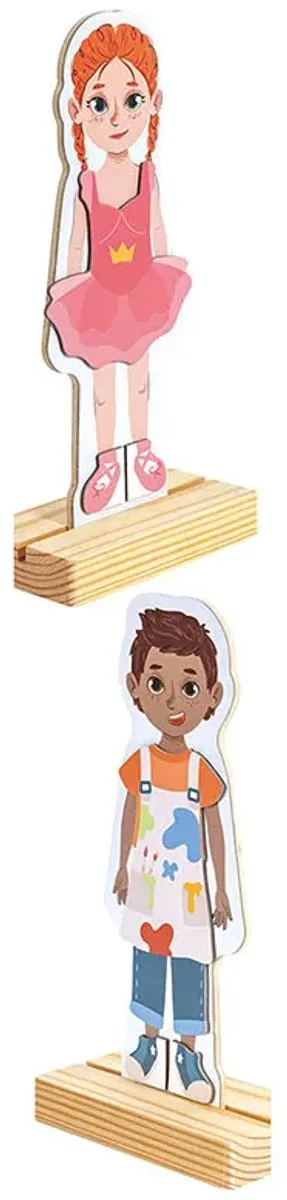 Hape Dress-Up Magnetische Puzzle E1651 - 10 Stuks - Multicolor