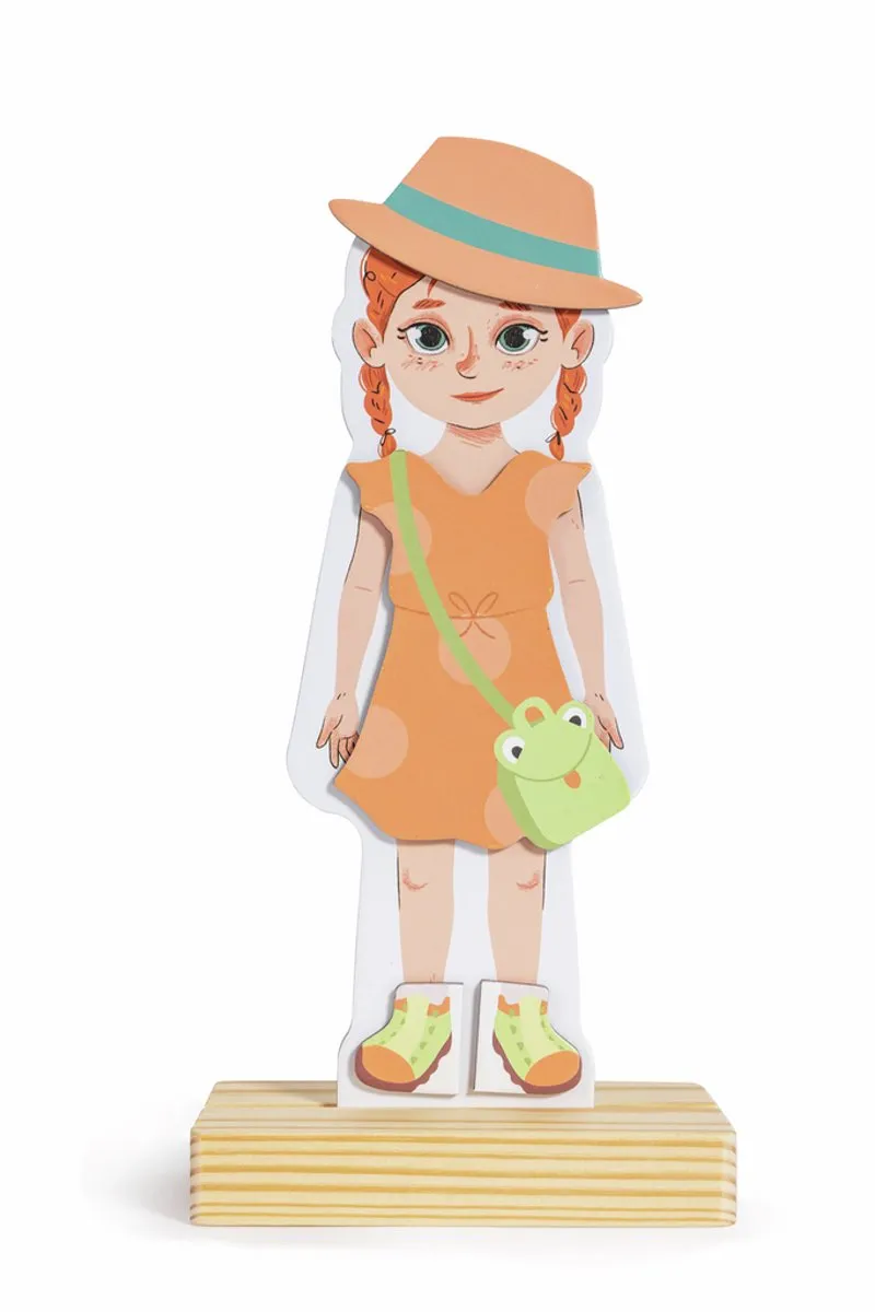 Hape Dress-Up Magnetische Puzzle E1651 - 10 Stuks - Multicolor - afbeelding 6 van 6