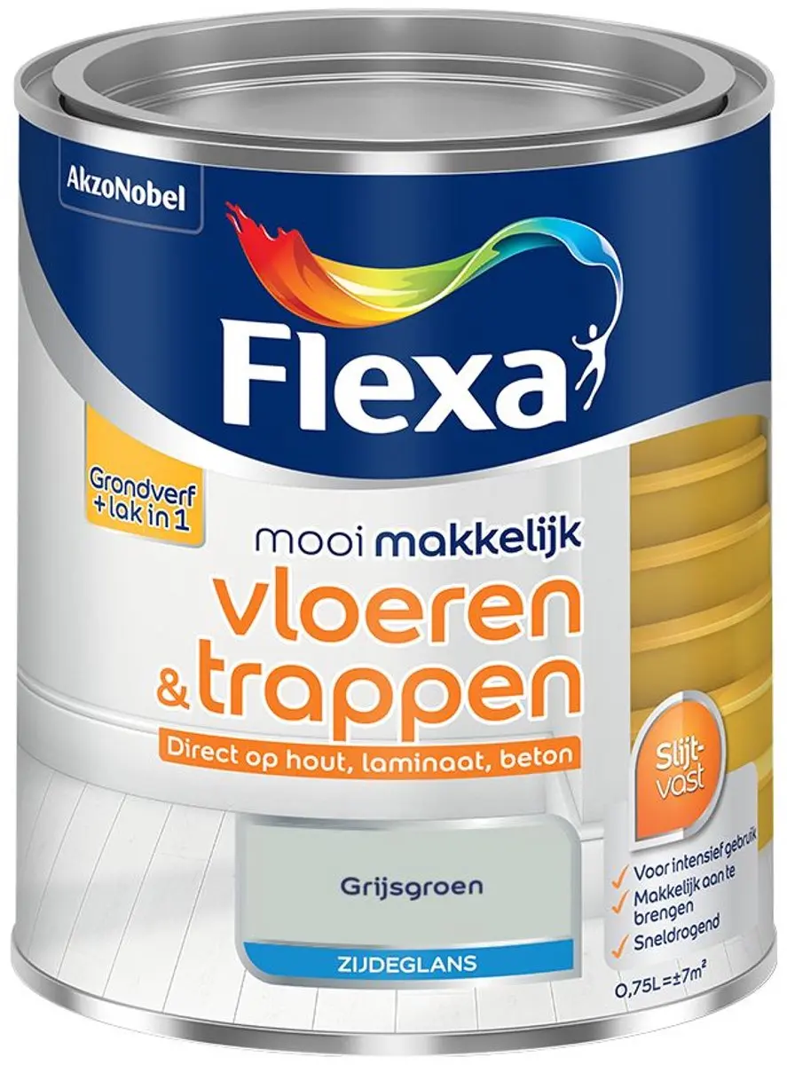 Flexa Mengverf Grijsgroen 750ml