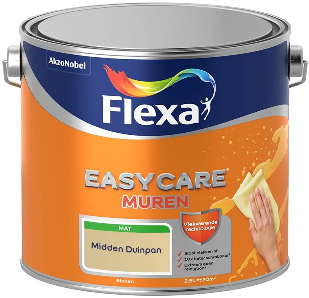 Flexa Easycare Muren Midden Duinpan Mengverf 2,5L