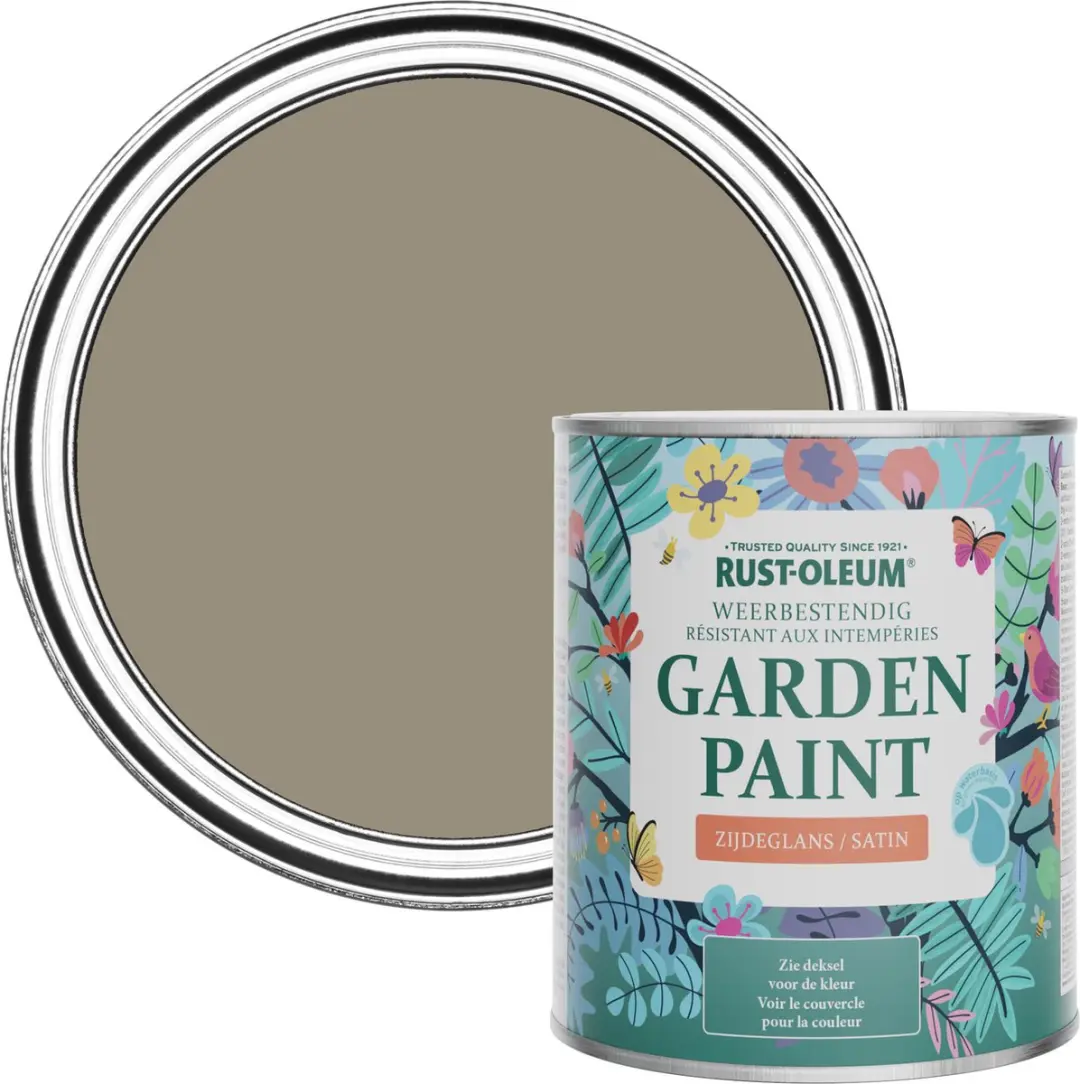 Rust-Oleum Tuinverf Zijdeglans Cacao 750ml