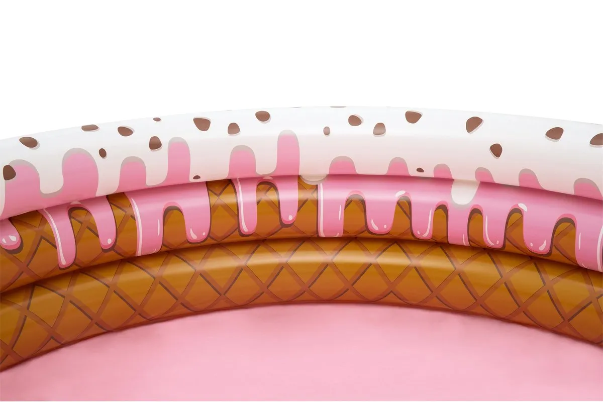 Bestway Cupcake Opblaas Zwembad 160cm - Roze/Bruin