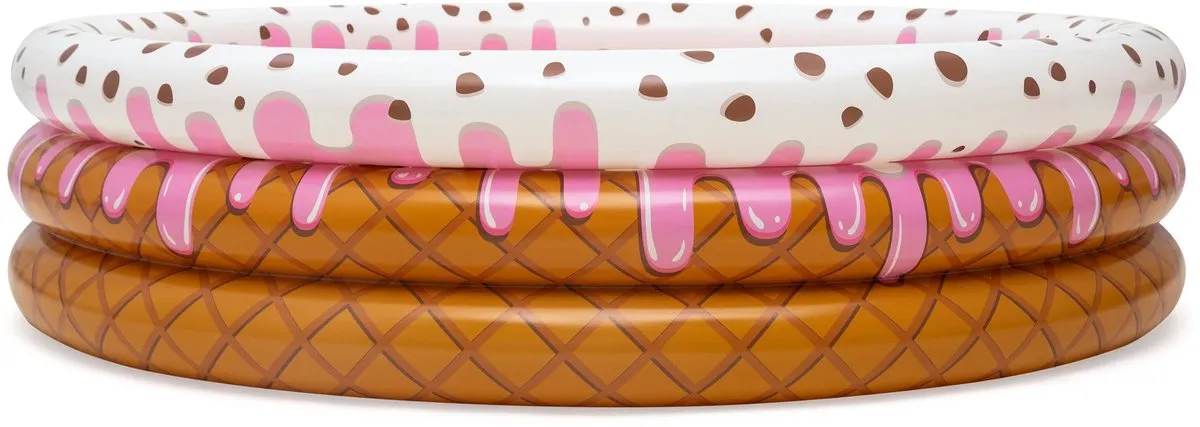Bestway Cupcake Opblaas Zwembad 160cm - Roze/Bruin