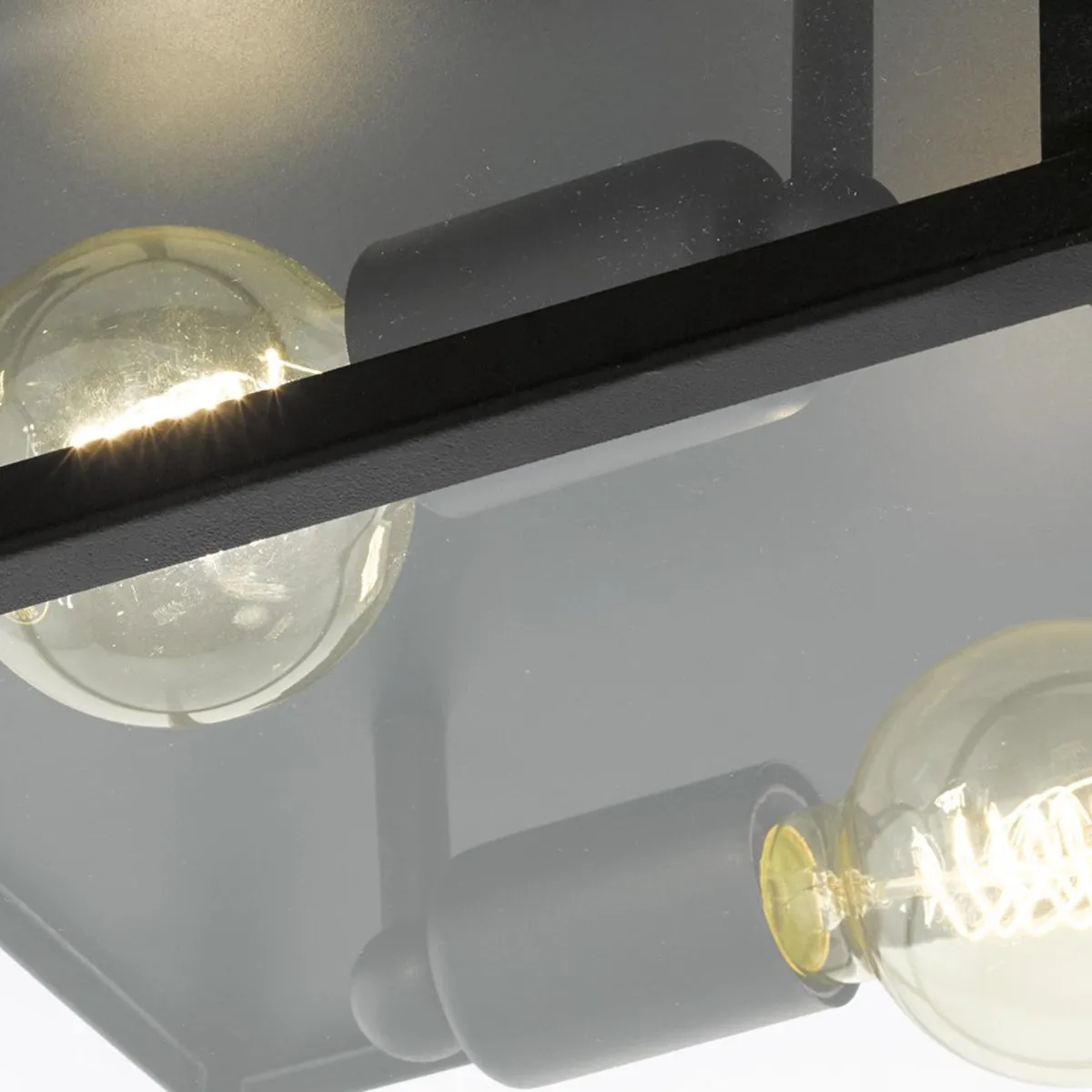 Eglo Charterhouse Plafondlamp E27 - 2 Lichtpunten - Zwart
